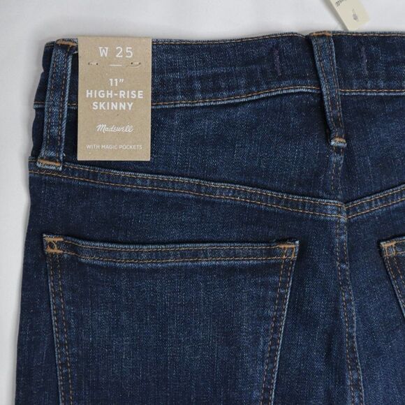 NEW‎ Madewell 11" High-Rise Skinny Jeans in Birchfiel, size 25 - Picture 13 of 15